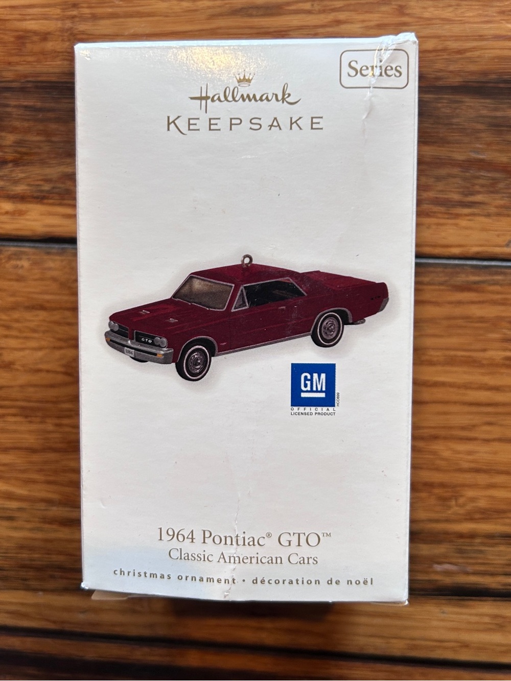 Hallmark Keepsake Ornament 1964 Pontiac GTO Classic American Cars #20 in series.